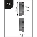 Produktbild für Typ E4, Ø 53 x 19 x 18 mm