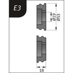 Produktbild für Typ E3, Ø 53 x 19 x 18 mm