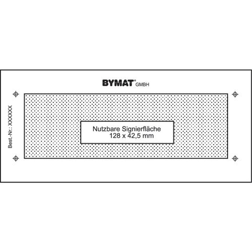 Produktbild für 1/2 DIN A6, Nutzfläche 128 x 42,5 mm, ungerahmt