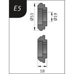 Produktbild für Typ E5, Ø 53 x 19 x 18 mm