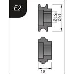 Produktbild für Typ E2, Ø 53 x 19 x 18 mm